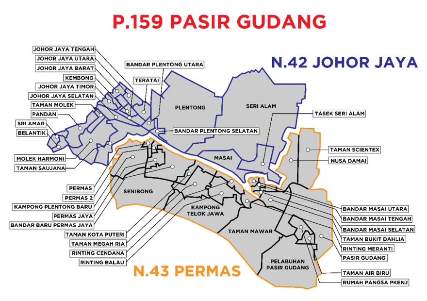 Peta Parlimen Pasir Gudang