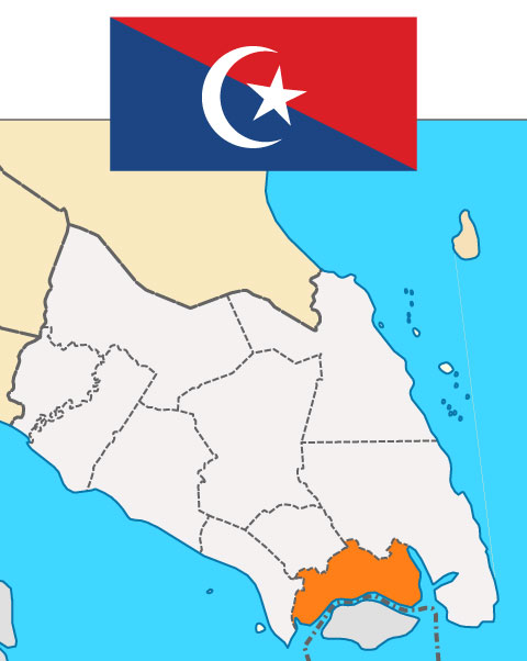 Map Bendera Daerah Johor Bahru