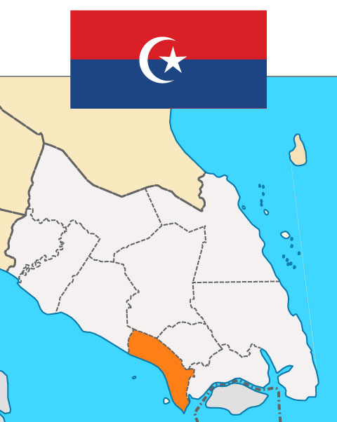 Map Bendera Daerah Pontian