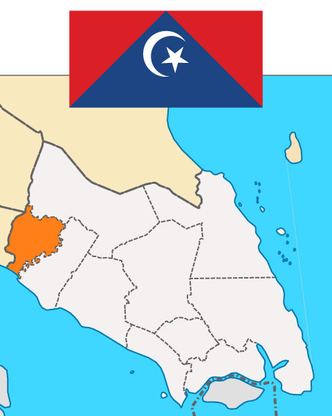 Map Bendera Daerah Tangkak